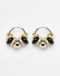Boucles d'Oreilles Bubble black shiny