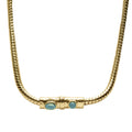 Collier serpent pierre