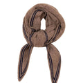 Bandana en Cashmere Organic - Taupe & Marine