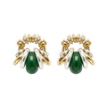 Boucles d'Oreilles Donut uni Vert