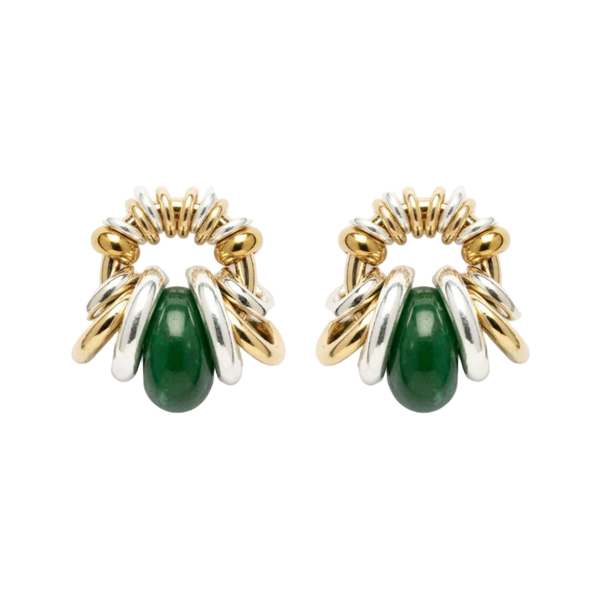 Boucles d'Oreilles Donut uni Vert